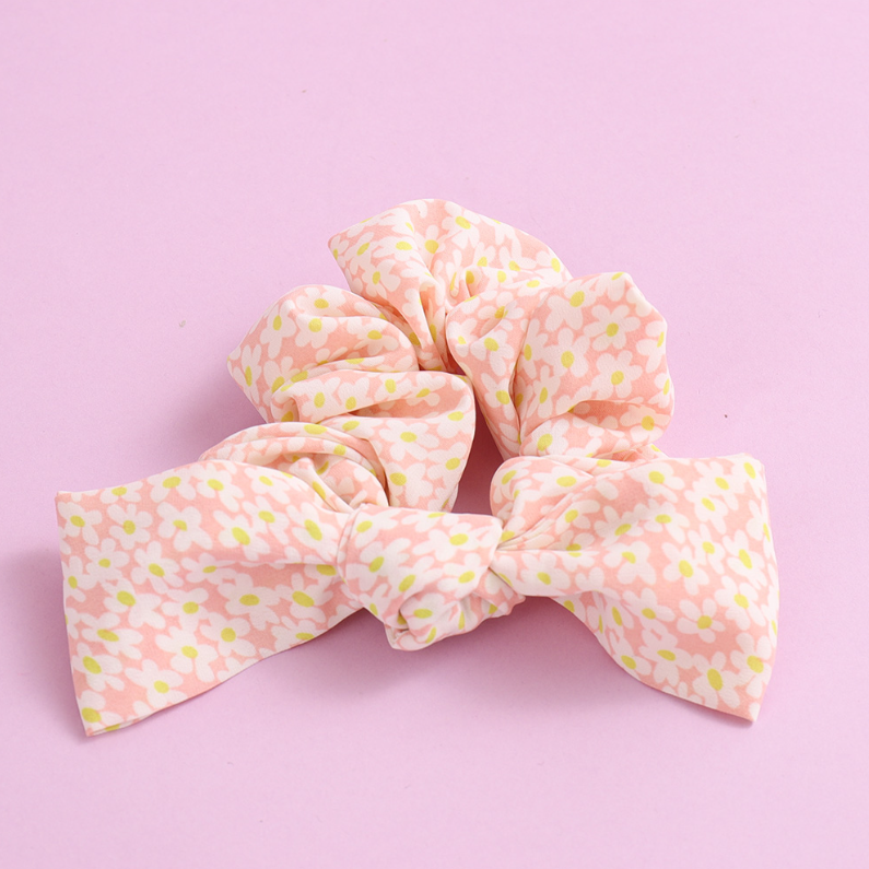 Stylish floral scrunchie