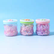 Flower bottle colored disposable rubber band