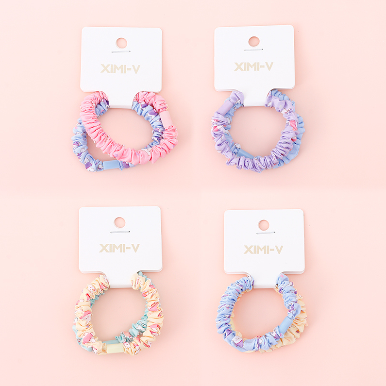 Printed 2 rubber bands (mixed colors)