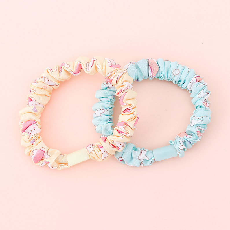 Printed 2 rubber bands (mixed colors)