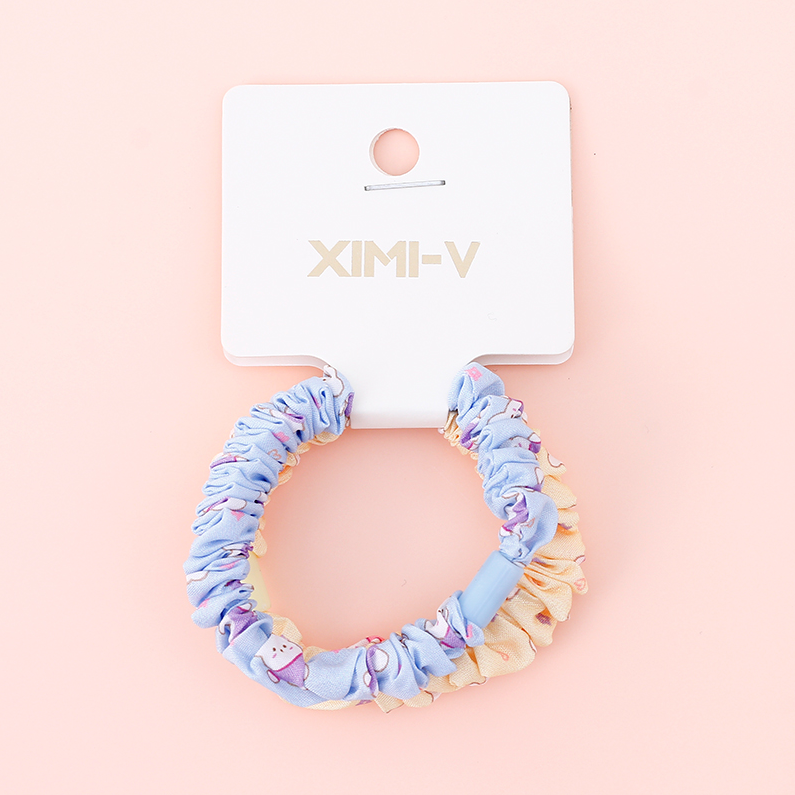 Printed 2 rubber bands (mixed colors)