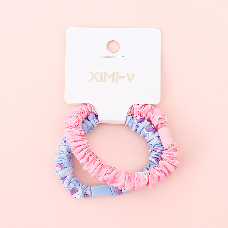 Printed 2 rubber bands (mixed colors)
