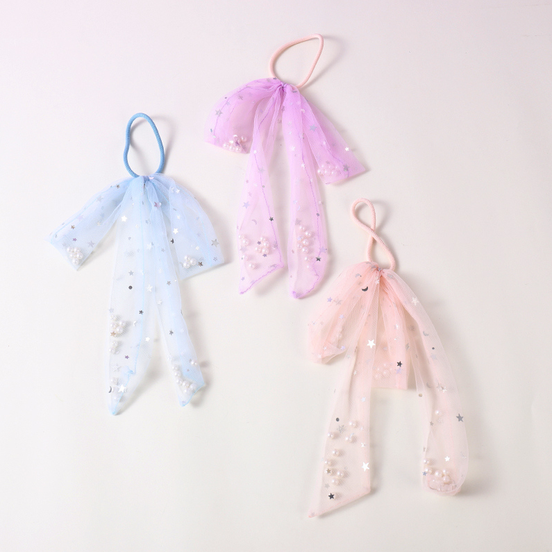 Fairy Dream Fine Pearl Sparkling Star Series Scrunchie (Mixe