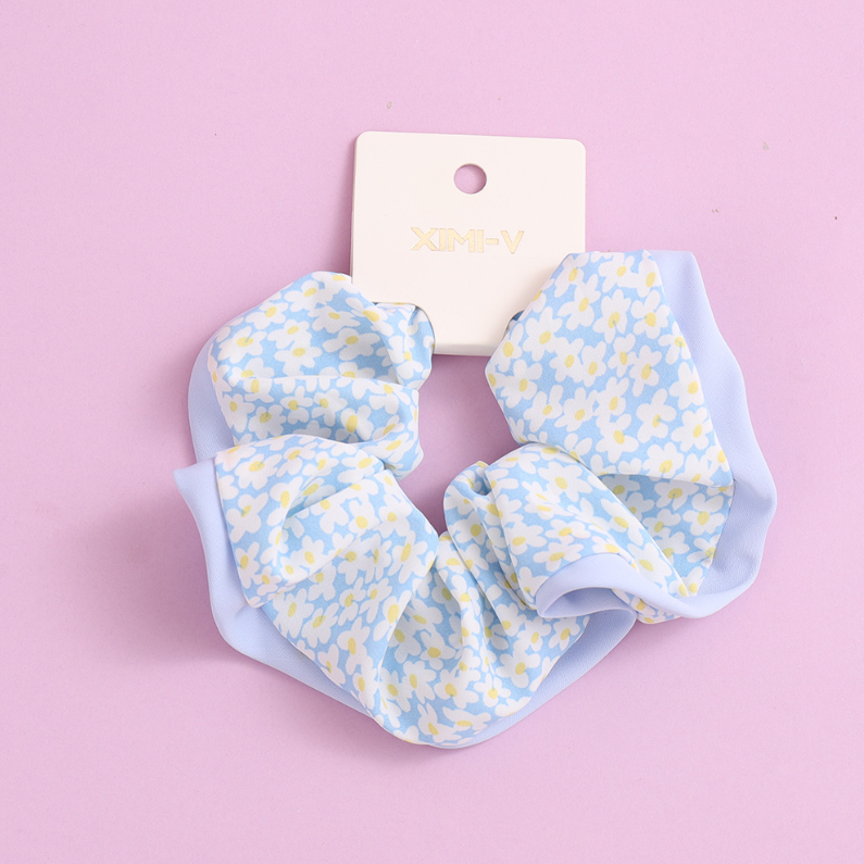 All-Match Printed Simple Hemmed Hair Tie