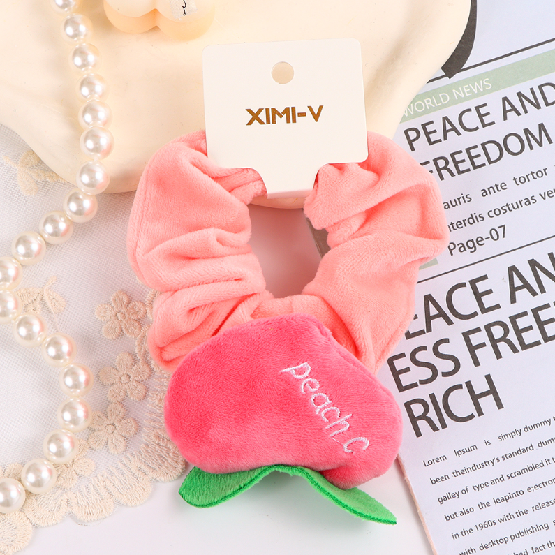 Colorful Orchard Collection Peach Hair Tie