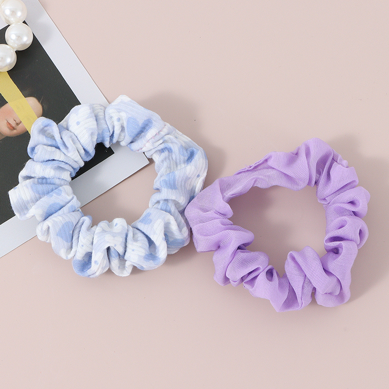 Simple Small Hair Scrunchies 1 Pair
