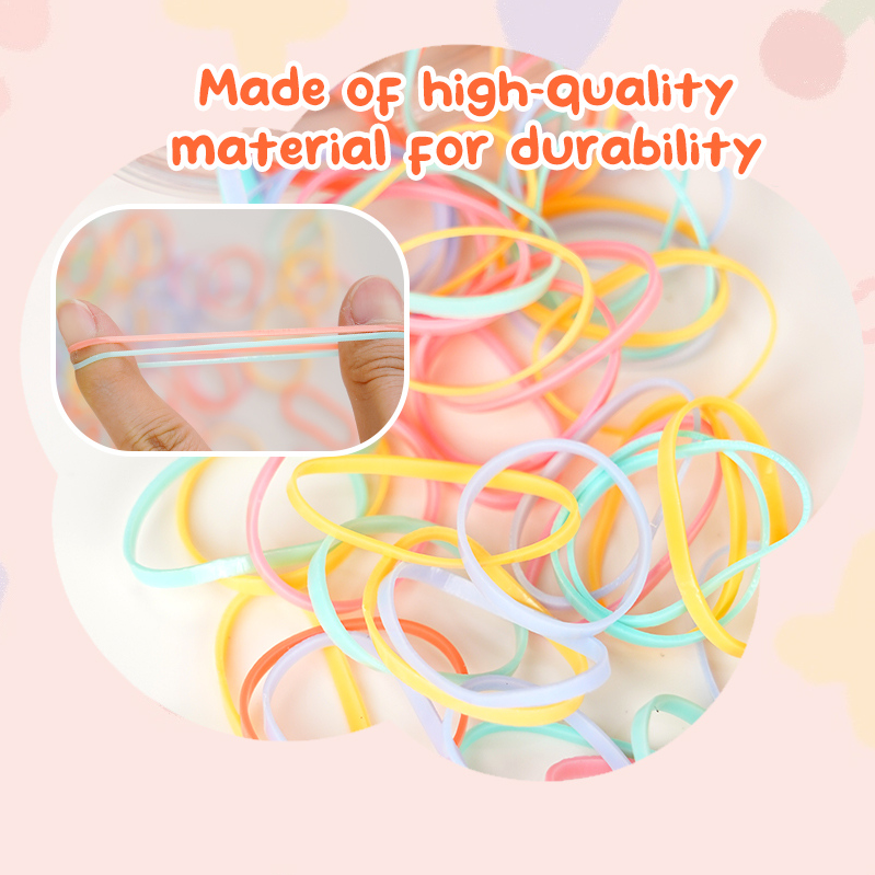 Colorful Disposable Hair Ties with Candy Color Box