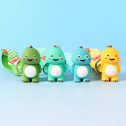 Hipster dinosaur pendant