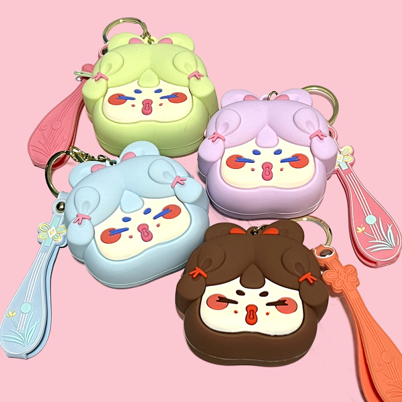 Cute pvc coin purse pendant #3