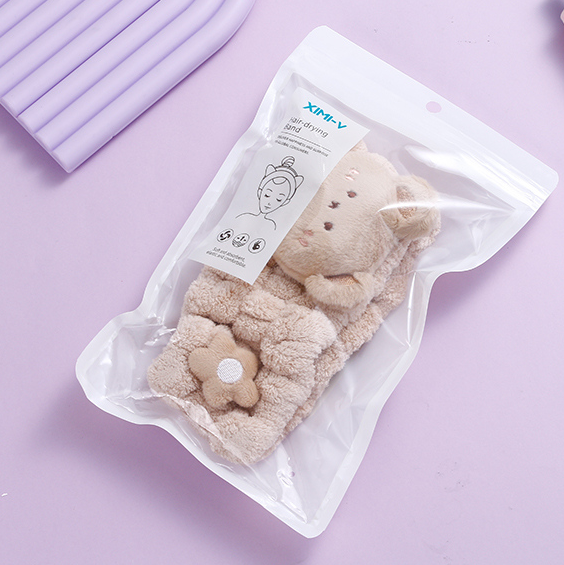 Burt Bear Fun Dry Headband (Light coffee)