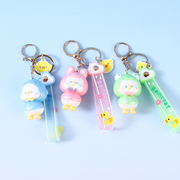 Raincoat duck keychain