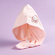 Dessert Series Embroidered Comfortable Hair Dryer Cap (Pink)
