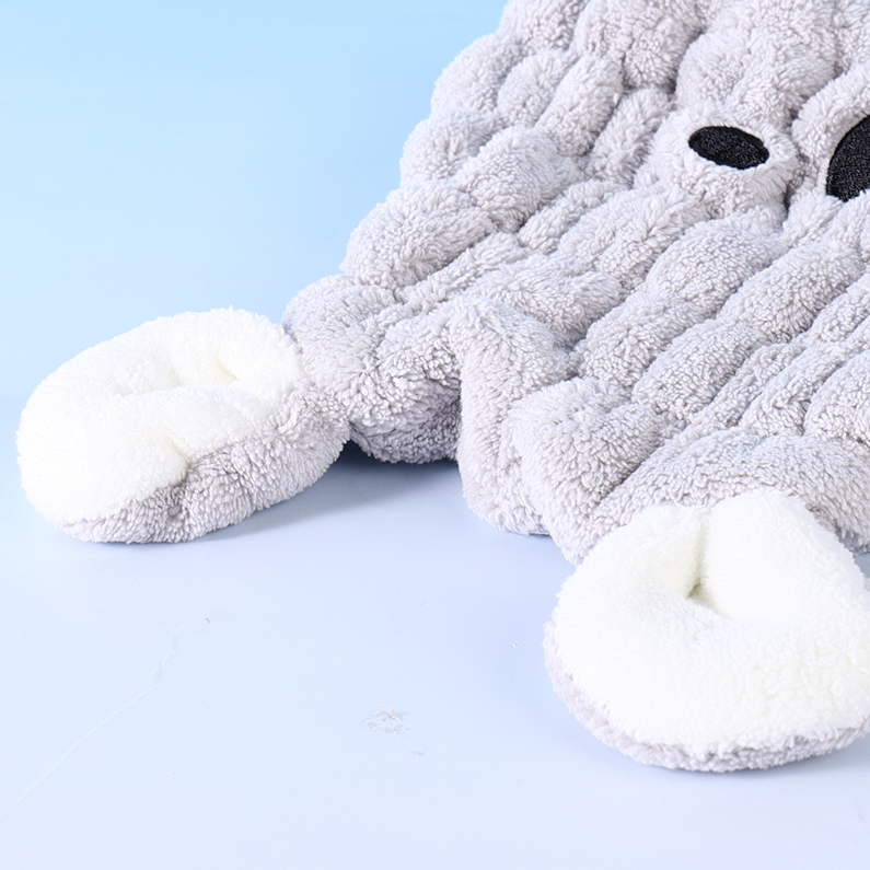 Adorable Hair-Drying Cap for Kids (Gray)