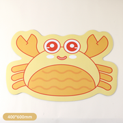 Seaworld Crab Fluffy Floor Mat (Yellow)