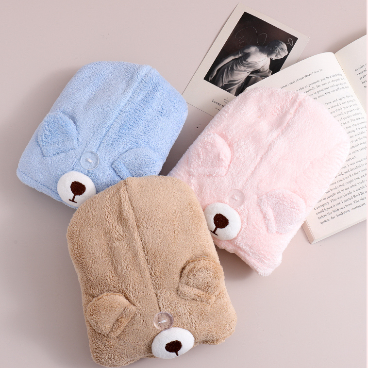 Cute Bear Series Hair-Drying Cap