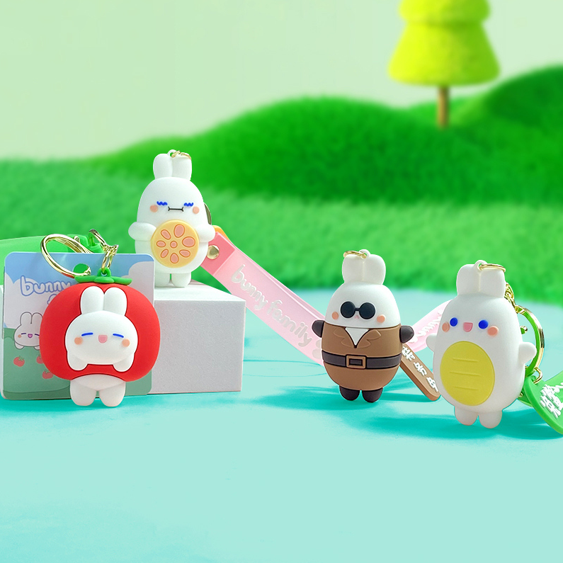 Rabbit family pendant