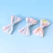 Gradient denim minimalistic hairpin 1