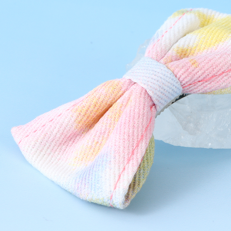 Gradient denim minimalistic hairpin 1