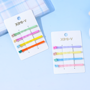 Glossy Epoxy Colorful Basic Hairpins 5PCS