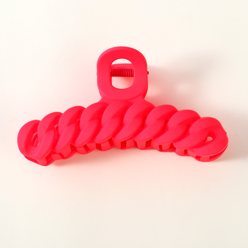Dull Polished Chain Claw Clip