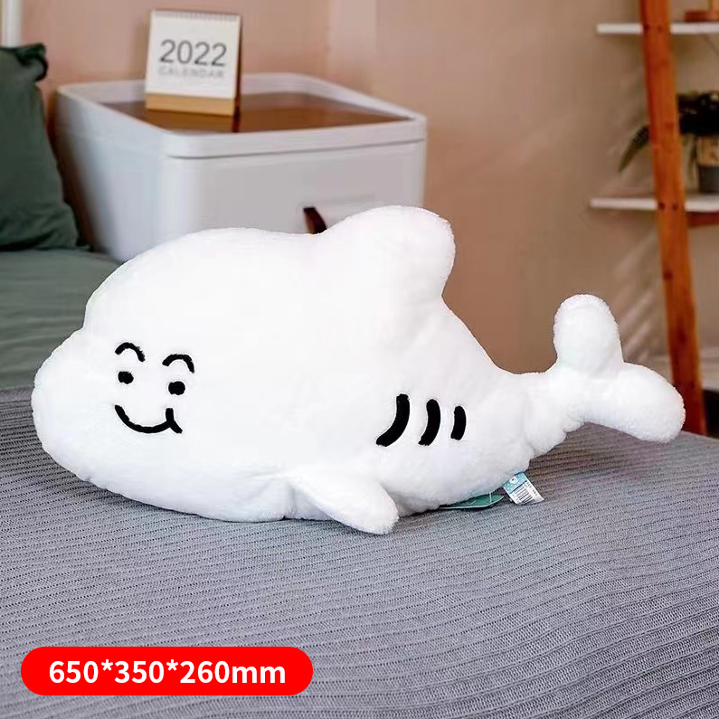 Medium White Chubby Dolphin Doll