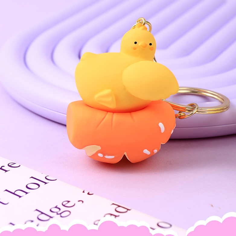Couple key chain - Bread chick