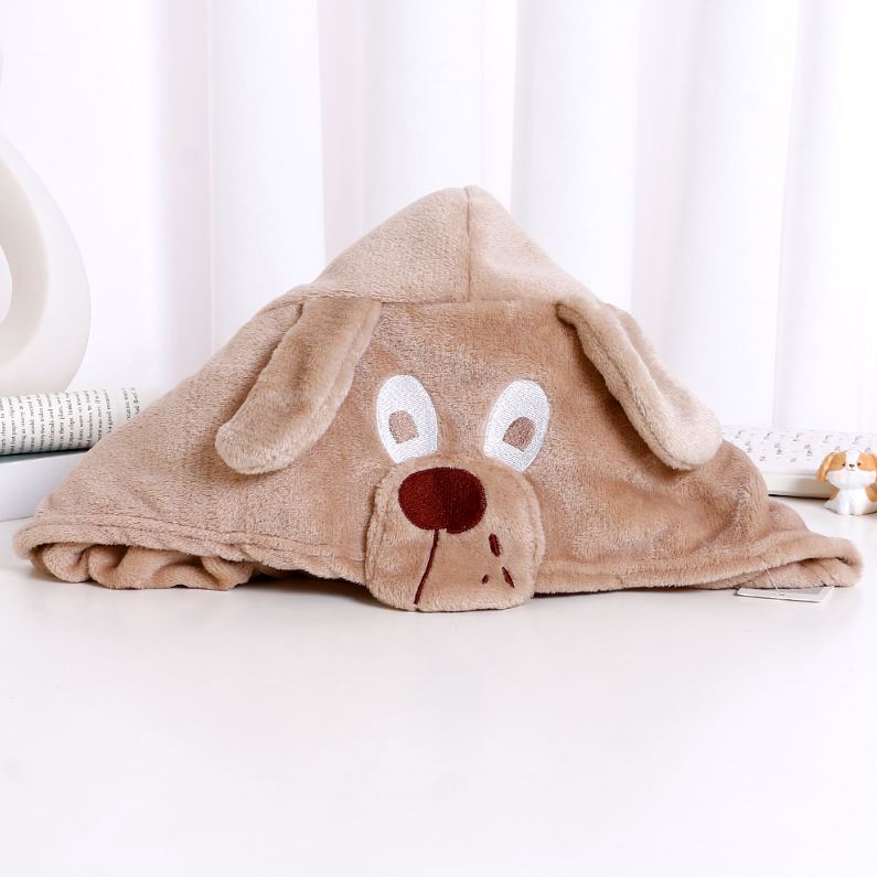 Puppy Hooded Cloak Blanket