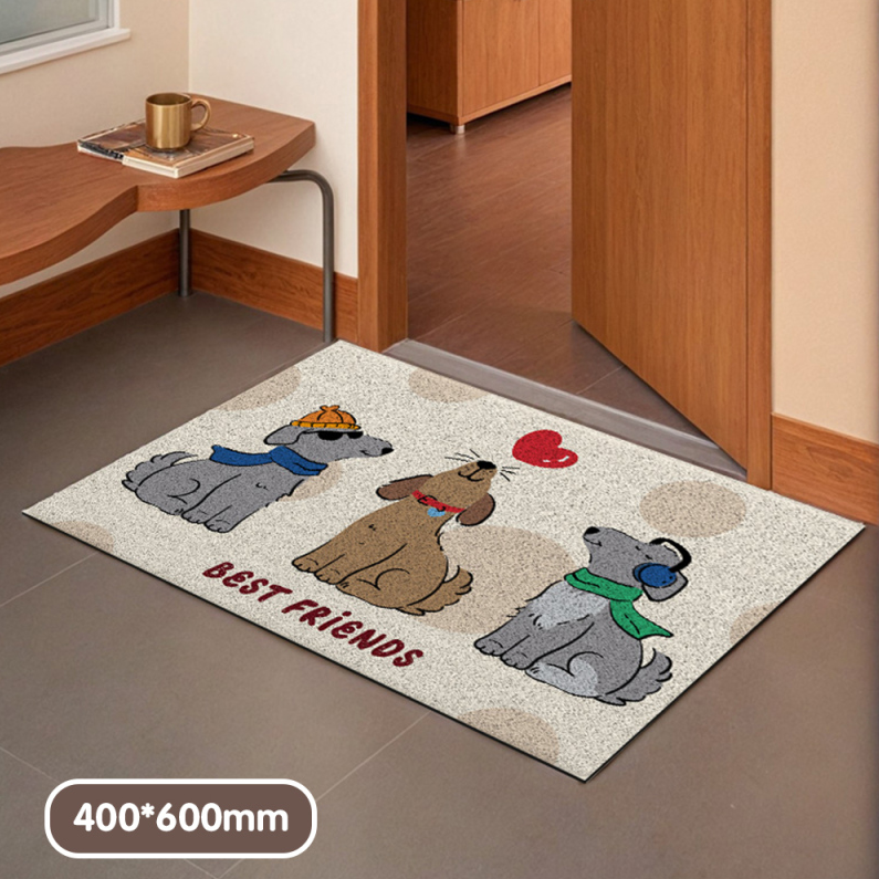 Friends Series Silk Loop Floor Mat (Brown)