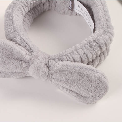 Simple Dark Color Bowknot Hair Drying Band