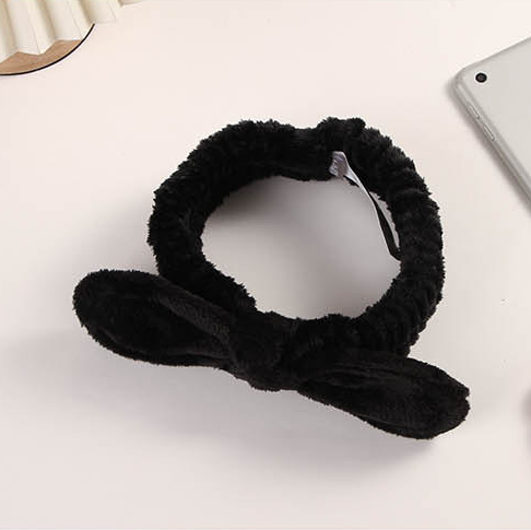 Simple Dark Color Bowknot Hair Drying Band
