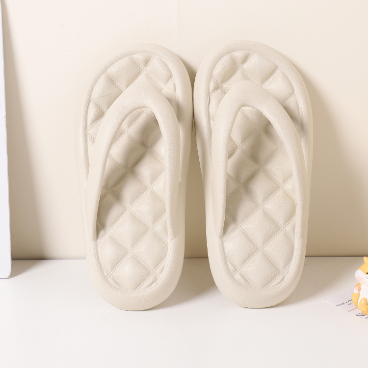Soft bottom fashion flip-flops 36-37 (beige)