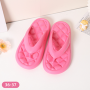 Soft bottom fashion flip-flops 36-37 (Rose red)