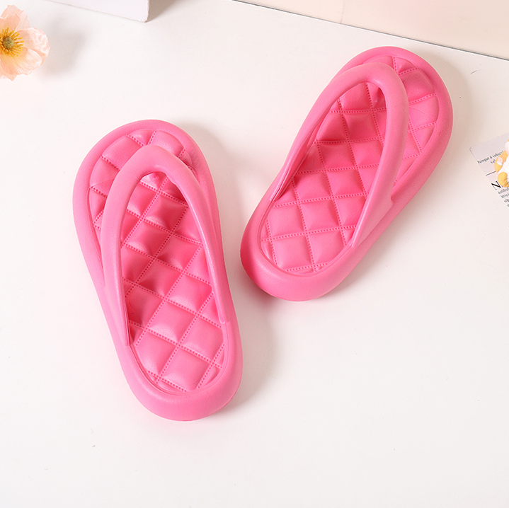 Soft bottom fashion flip-flops 36-37 (Rose red)