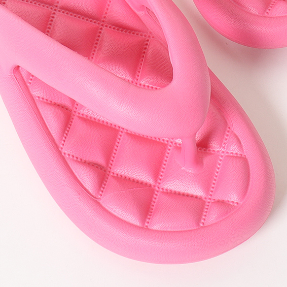 Soft bottom fashion flip-flops 36-37 (Rose red)