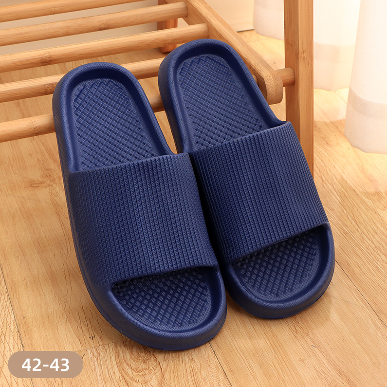 Home Comfortable Men's Shower Slippers 42-43 (Blue)