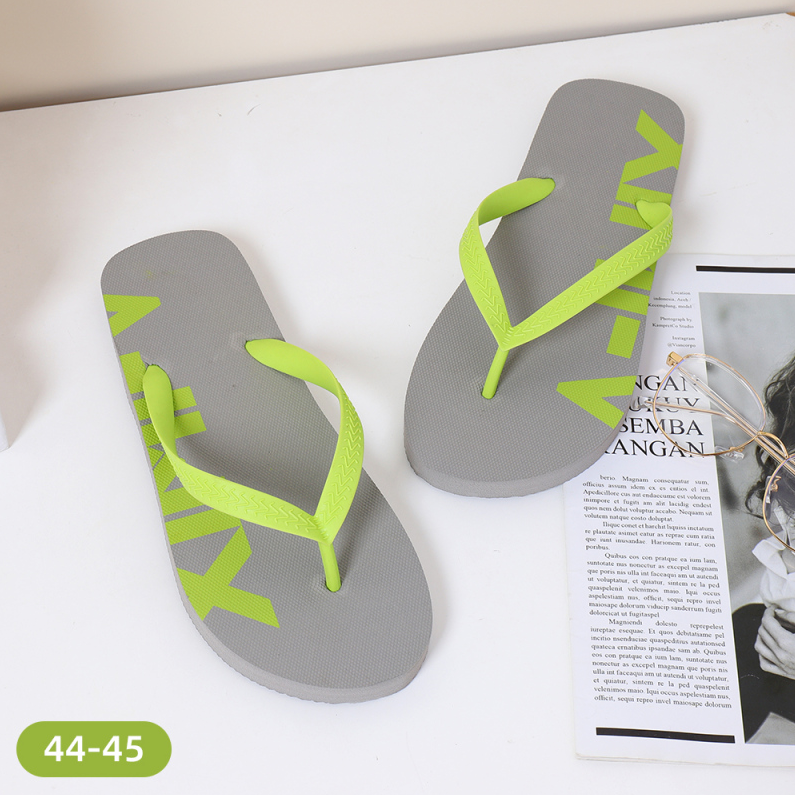 Classic Stylish Men's Flip Flops 44-45 (Gray)