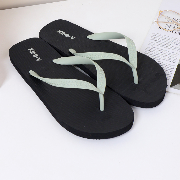 Classic Stylish Men's Flip Flops 44-45 (Black)