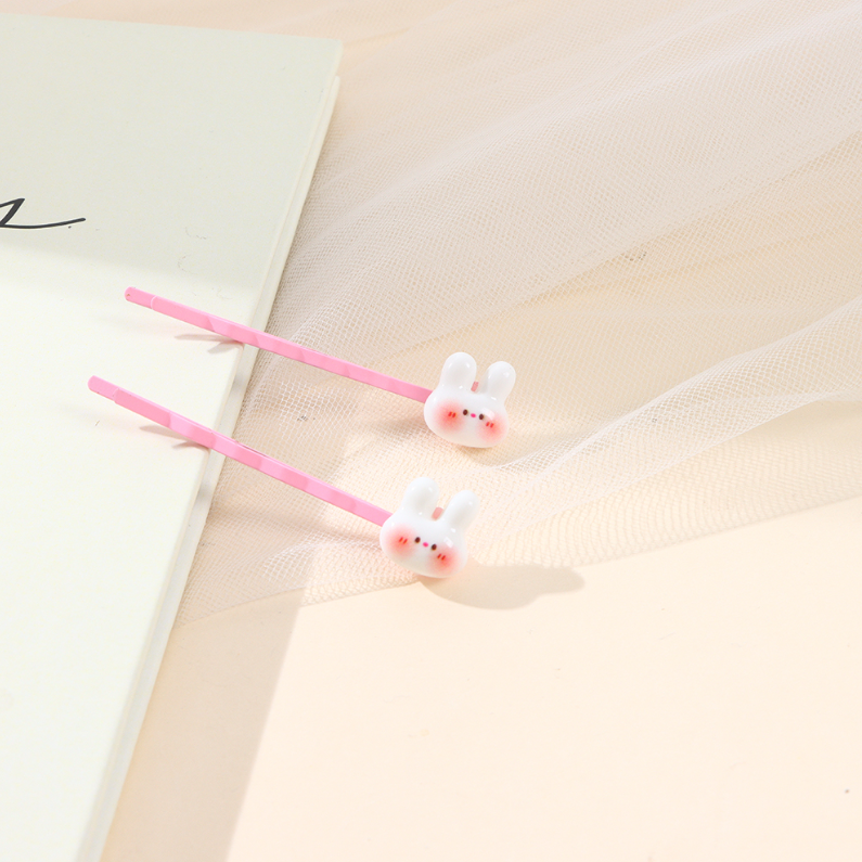 Pink bunny clip