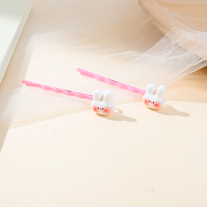 Pink bunny clip