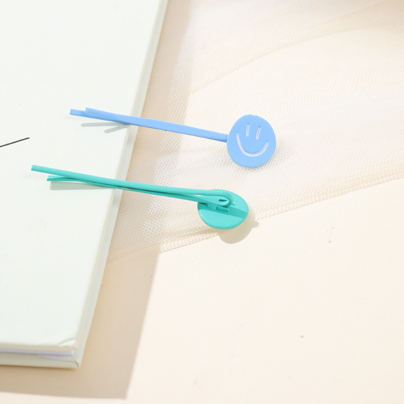 Colorful smiley face clip