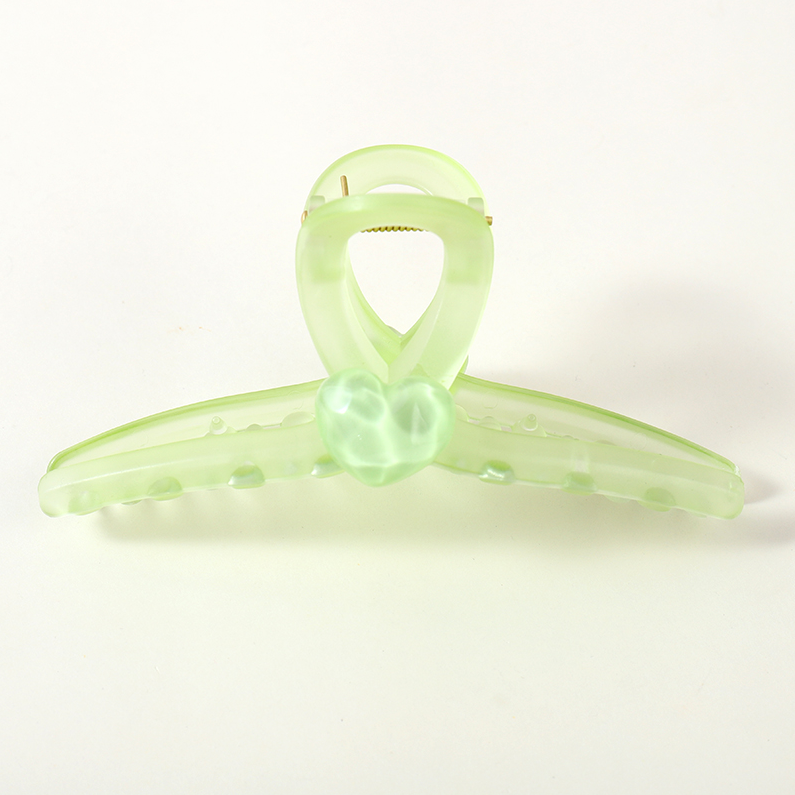Transparent jelly love clip
