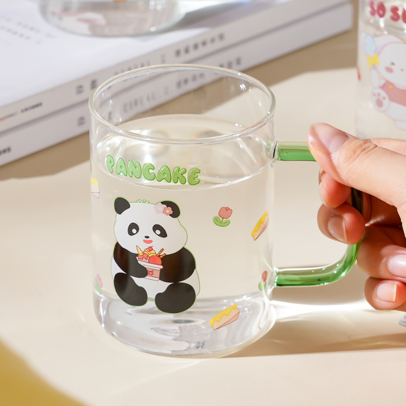 370ml/12.51fl.oz. Dessert Series Glass Cup with Handle