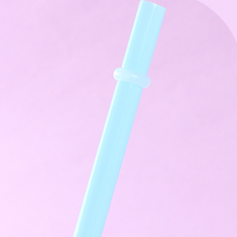 380mL Dessert Series Double foam straw Basic plastic cup (mi