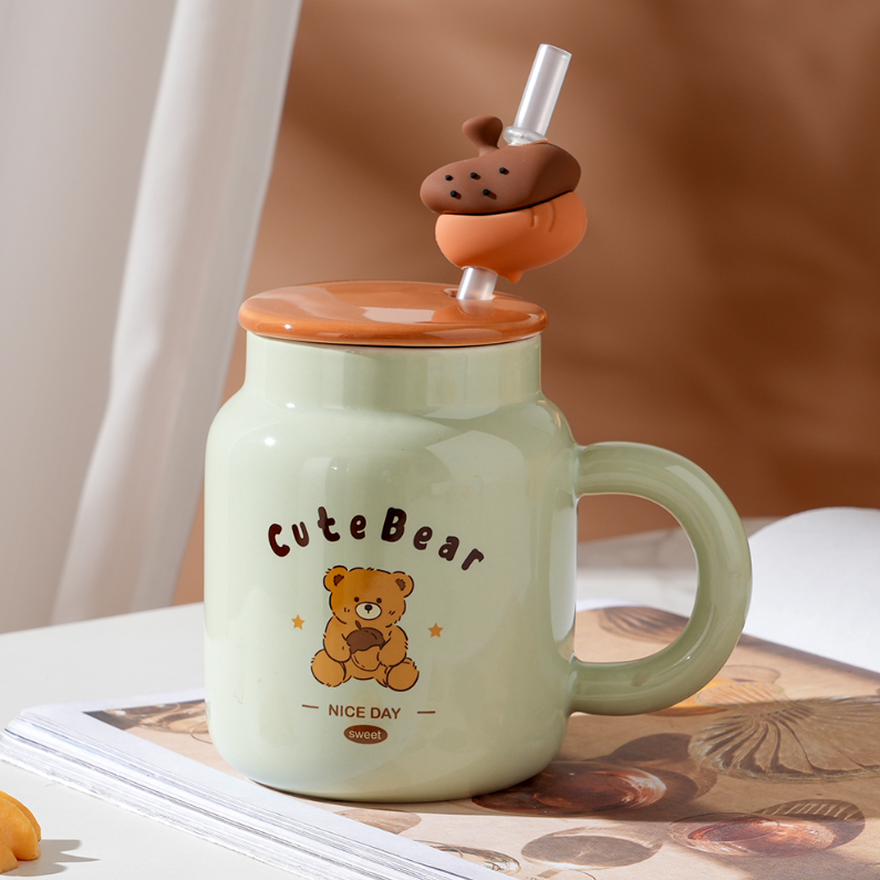 400ml/13.52fl.oz. Cartoon Creative Ceramic Cup