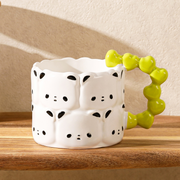 350ml/11.83 fl.oz. Panda Creative Ceramic Cup (White)
