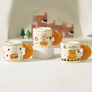 420ml/14.20 fl.oz. Bakery Series Cartoon Bread Ceramic Cup