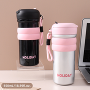 550mL/18.59fl.oz. Donut Thermos Cup