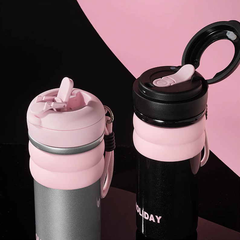 550mL/18.59fl.oz. Donut Thermos Cup