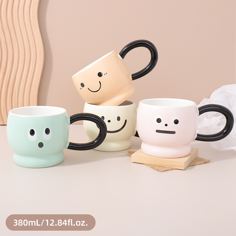 380mL/12.84fl.oz. Emoji Ceramic Mug