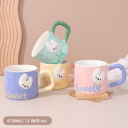 410mL/13.86fl.oz. Smart Bunny Ceramic Cup